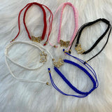Butterfly Charm Bracelet Braided Rope Thread Adjustable Bracelets&Bangles
