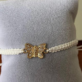 Butterfly Charm Bracelet Braided Rope Thread Adjustable Bracelets&Bangles