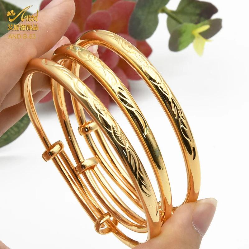 Bracelet For Women 24K Bangle Copper Indian Jewelry Bangles Wedding