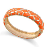 Snakeskin Enamel Bracelet Cuff Bangle Statement Jewelry