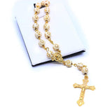 10pcs Bronzing Cross Rosary Bracelet for Christening/Baptism/Wedding