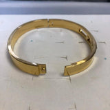Classic Stainless Steel Women Bracelet Crystal Sliding Wedding Band
