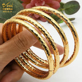 Dubai Plated Bangles Jewelry Bracelet For Women