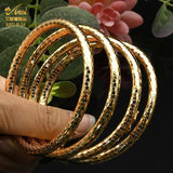 Dubai Plated Bangles Jewelry Bracelet For Women