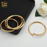 Dubai Plated Bangles Jewelry Bracelet For Women