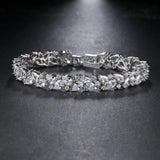 Unique Rose Charm Crystal Bracelet for Women