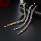 Unique Rose Charm Crystal Bracelet for Women