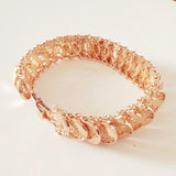 Bracelet 585 Rose Women Jewelry 20 CM Long Hand Catenary Link Wide Bracelets