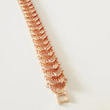 Bracelet 585 Rose Women Jewelry 20 CM Long Hand Catenary Link Wide Bracelets