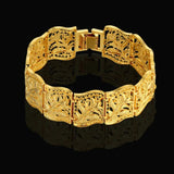 Goth Vintage Leaf Chain Link Bracelet Retro Jewelry