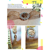 Muslim Islam Wedding Gift Vintage Golden Flower Wide Sleeve Bracelet