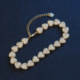 Boutique Heart Bracelet for Women Jewelry Copper Plated