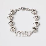 Punk Miuu Rhinestone Bracelet for Women