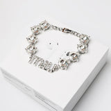 Punk Miuu Rhinestone Bracelet for Women