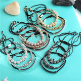 3Pcs/Sets Braiding Bracelet Sets Hip Hop Men Pave CZ Zircon Crown Charm Bracelet