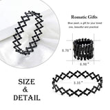 3-in-1 Telescopic Rings Bracelet Stainless Steel Bracelet