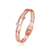 Stainless Steel Double T Bracelet for Women