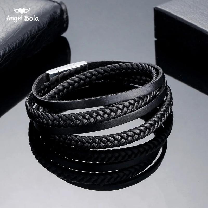 Buddha Leather Bracelets Men Charm Jewelry Pulseira Masculina