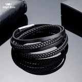 Buddha Leather Bracelets Men Charm Jewelry Pulseira Masculina