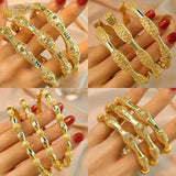 3PCS/lot Plated Bangle Indian Wedding Gift