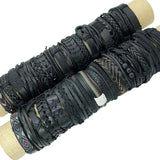 20Pcs/Lot Retro Vintage Leather Bracelets Bangle Mix Styles Adjustable