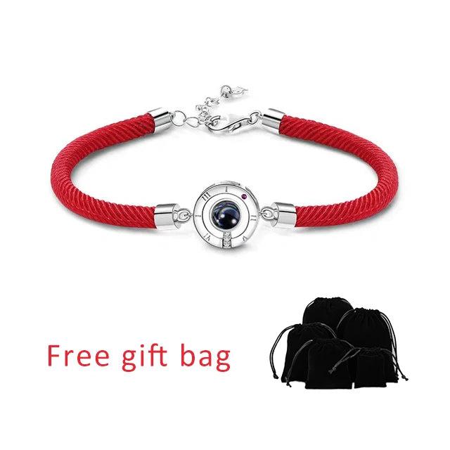 Photo Projection Bracelet Unique Jewelry For Women Men Rope Bangles