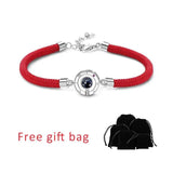Photo Projection Bracelet Unique Jewelry For Women Men Rope Bangles
