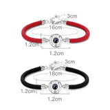 Photo Projection Bracelet Unique Jewelry For Women Men Rope Bangles