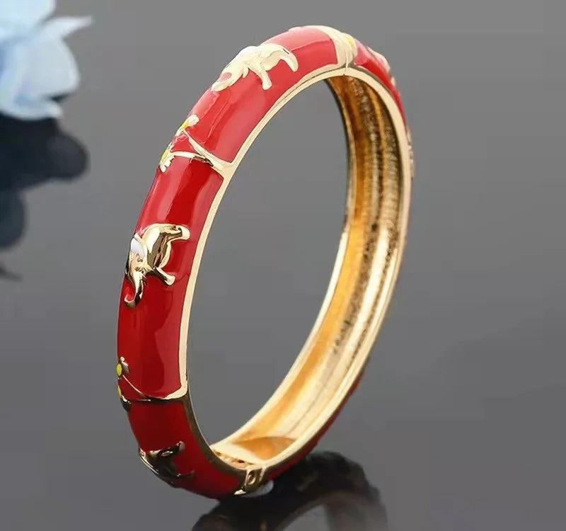 Kids Cloisonne Hand-Painted Alloy Bracelet