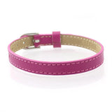 10pcs Leather Wristband for 8mm Charms/Letters, 8mm Width 210mm Length