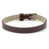 10pcs Leather Wristband for 8mm Charms/Letters, 8mm Width 210mm Length