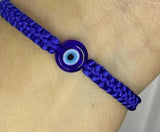 12pcs Glazed Devil's Eye Thread Bracelet Set