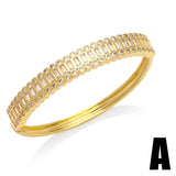 Retro Personality Full Diamond Closed Bracelet