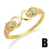 Retro Personality Full Diamond Closed Bracelet