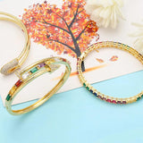 High-end Geometric Zircon Bracelet