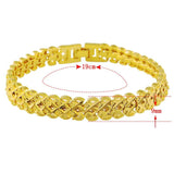 24K Wave Plated 10MM Bracelet for Men & Women