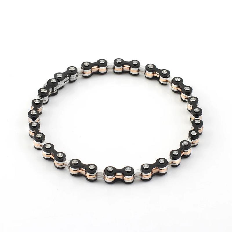 Stylish Bike Chain Bracelet Titanium Steel Bangles