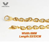 Men's Stainless Steel Cuban Bracelet 8mm/22, 23mm - Hip-Hop Gift