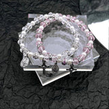 Y2k Babes Crystal Bracelet - Women's Stretch Beaded Bracelet