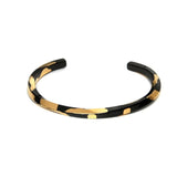 Stainless Steel C Bangle Bracelet Twisted Cuff for Women Men