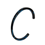 Stainless Steel C Bangle Bracelet Twisted Cuff for Women Men