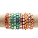 Bohemian Stone Crystal Enamel Bracelet DIY Ethnic Style Jewelry