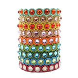 Bohemian Stone Crystal Enamel Bracelet DIY Ethnic Style Jewelry