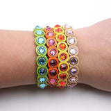 Bohemian Stone Crystal Enamel Bracelet DIY Ethnic Style Jewelry