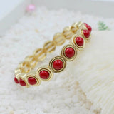 Bohemian Stone Crystal Enamel Bracelet DIY Ethnic Style Jewelry