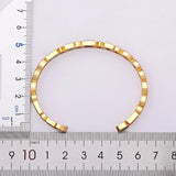 10 Styles Baguette CZ Cuff Bangle Bracelet Women Jewelry