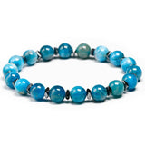 8mm Apatite Hematite Beads Bracelet for Women Men