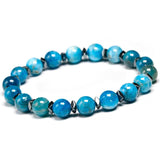 8mm Apatite Hematite Beads Bracelet for Women Men