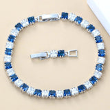 Magic CZ Link Chain Bracelet 18+3CM Women Jewelry