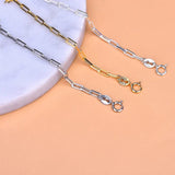 925 Silver Needle Support Bracelet with Cross Chain
